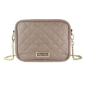 Itzy Ritzy Double Take Taupe Crossbody Diaper Bag